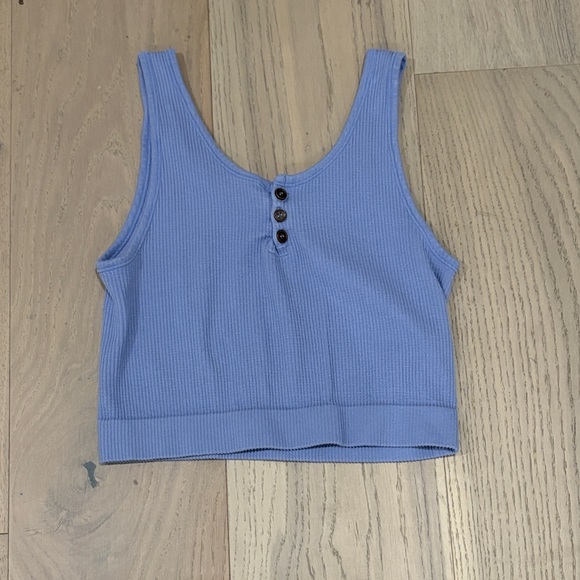 By Together Lavender Ribbed Tank Top - Picture 1 of 2